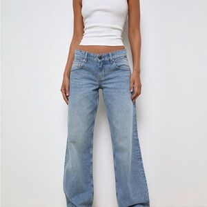 Motel Rocks Light Blue Flare Jeans